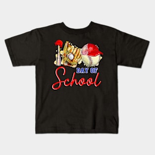 Baseball Lover 100 Days Of School Funny Kids T-Shirt